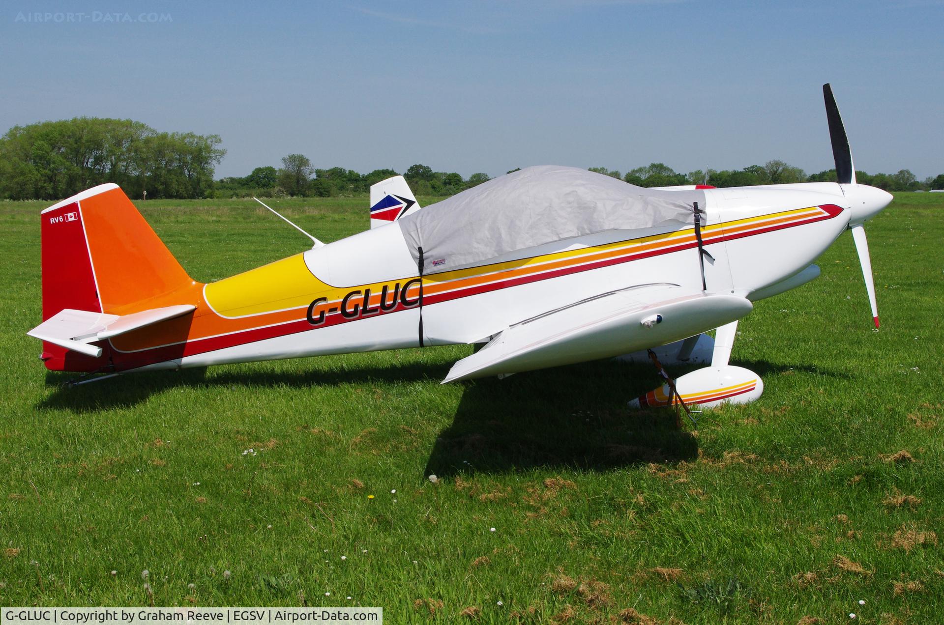 G-GLUC, 1991 Vans RV-6 C/N 20153, Parked at Old Buckenham.