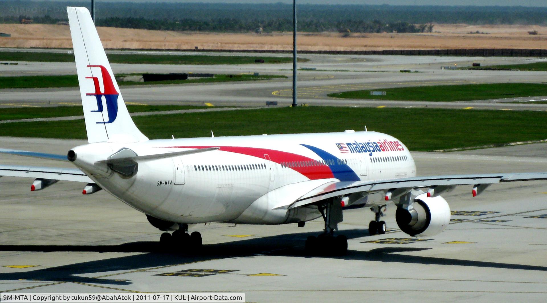 9M-MTA, 2011 Airbus A330-323 C/N 1209, Malaysia Airlines