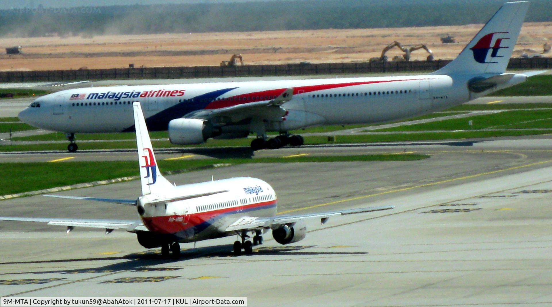 9M-MTA, 2011 Airbus A330-323 C/N 1209, Malaysia Airlines