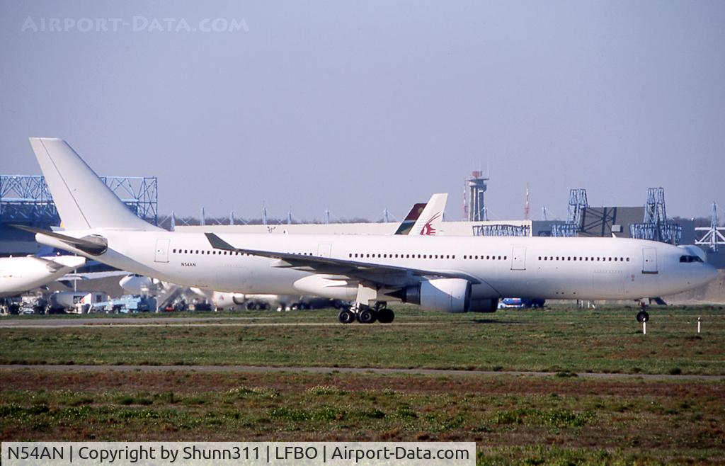 N54AN, 1994 Airbus A330-301 C/N 054, All white and on test @ Airbus factory...