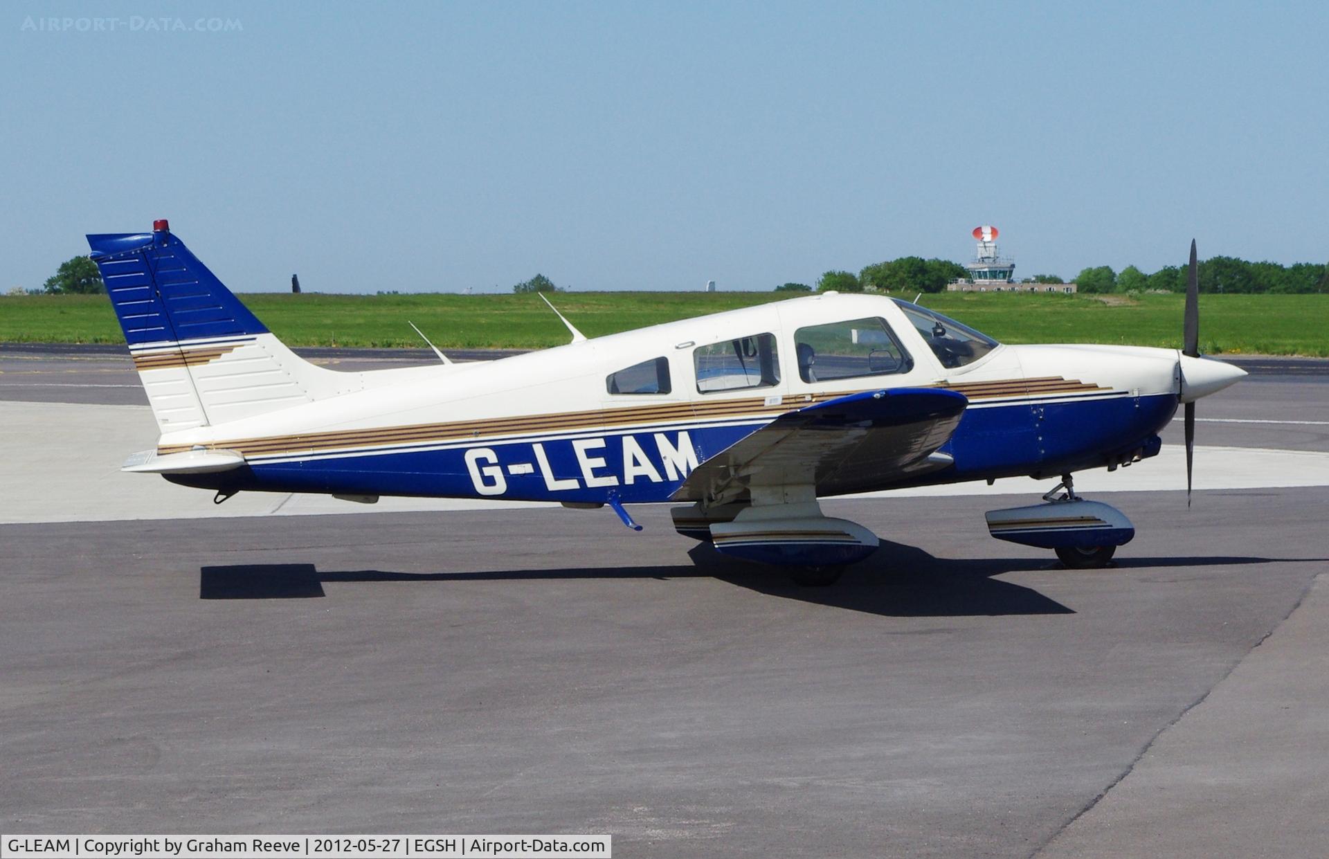 G-LEAM, 1980 Piper PA-28-236 Dakota C/N 28-8011061, Parked at Norwich.
