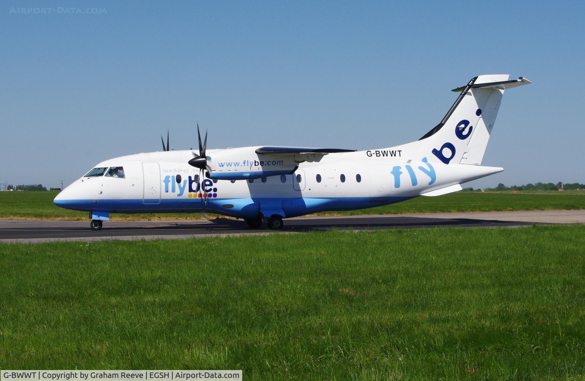 G-BWWT, 1995 Dornier 328-100 C/N 3022, About to depart.