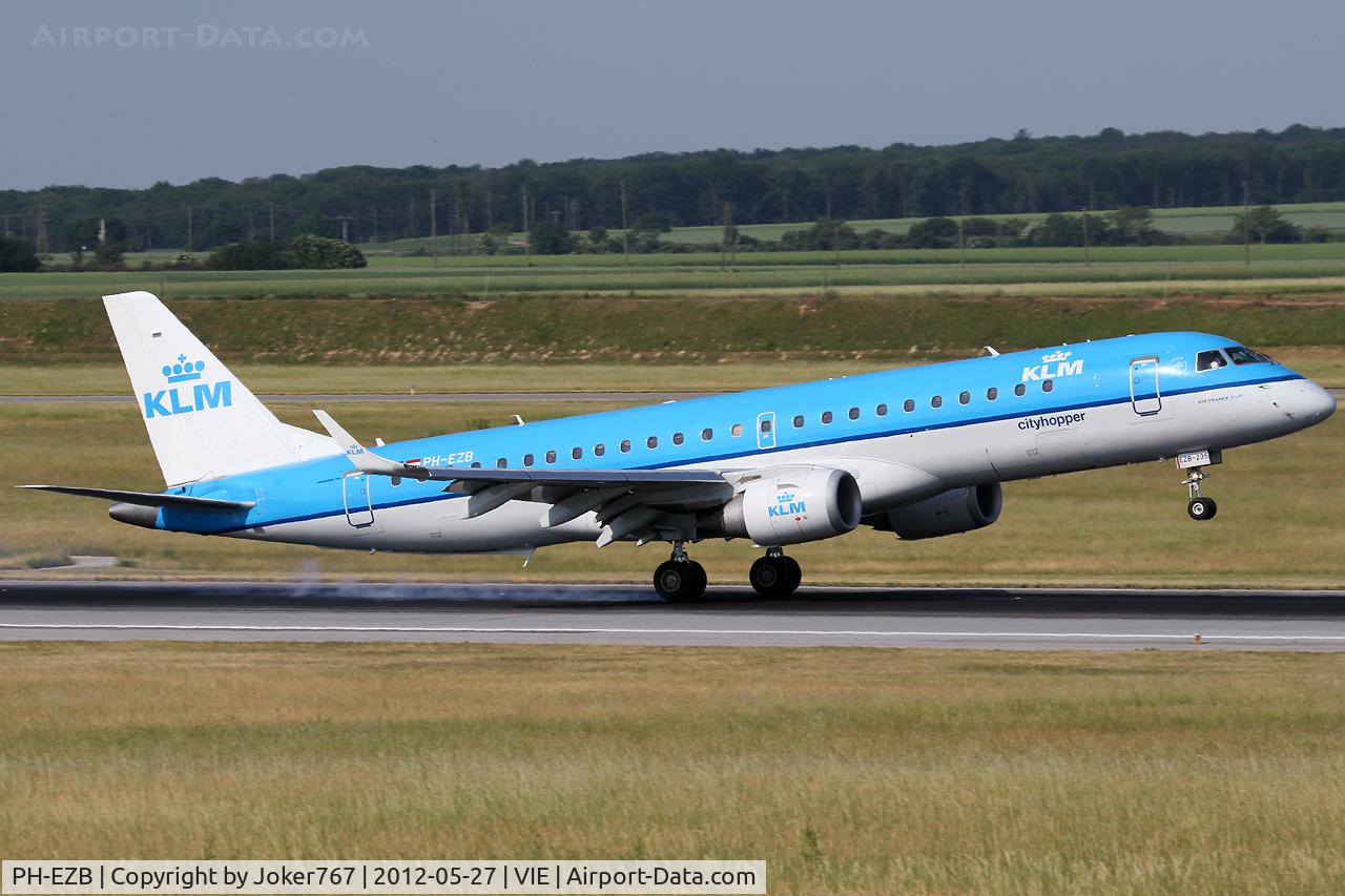 PH-EZB, 2008 Embraer 190LR (ERJ-190-100LR) C/N 19000235, KLM - Royal Dutch Airlines