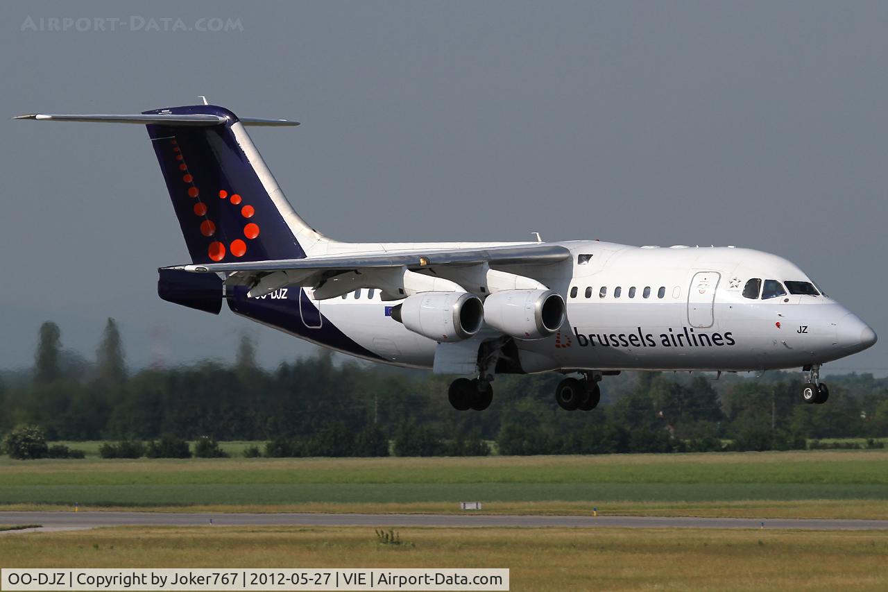 OO-DJZ, 1997 British Aerospace Avro 146-RJ85 C/N E.2305, Brussels Airlines