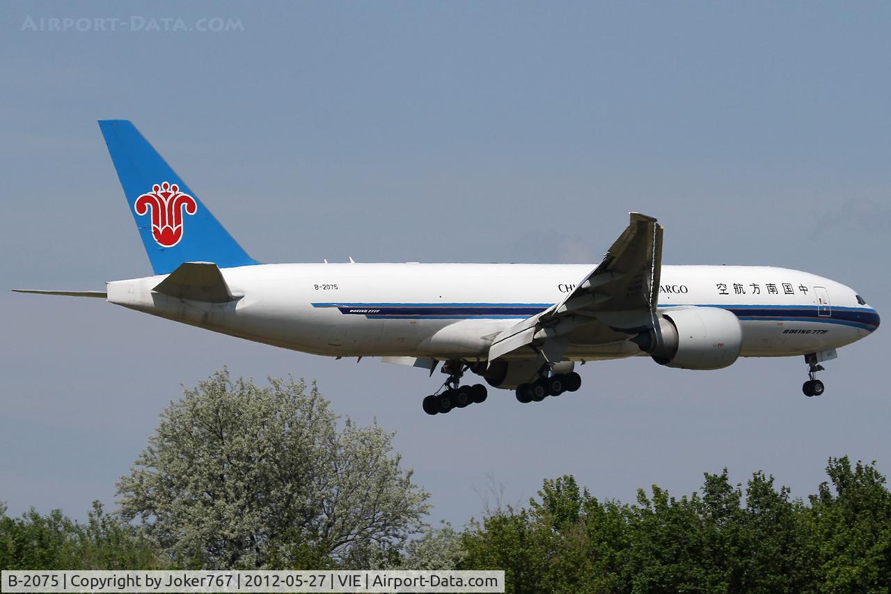 B-2075, 2009 Boeing 777-F1B C/N 37312, China Southern Cargo