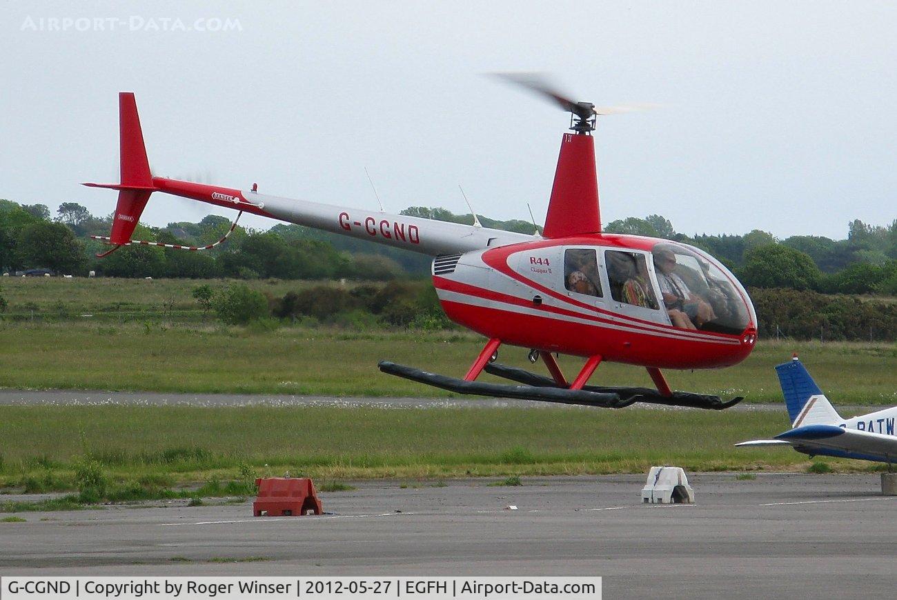 G-CGND, 2010 Robinson R44 Clipper II C/N 12729, Visiting Clipper II.
