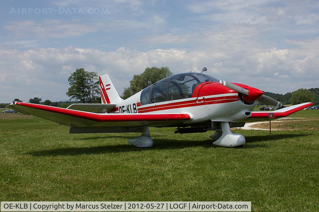 OE-KLB, Robin DR-400-180R Remorqueur Regent C/N 2180, at LOGF