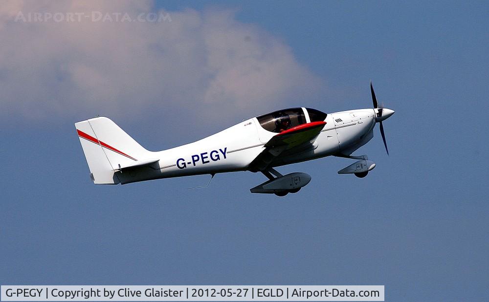 G-PEGY, 2000 Europa Tri-Gear C/N PFA 247-12713, Departing Denham for Sywell (EGBK)