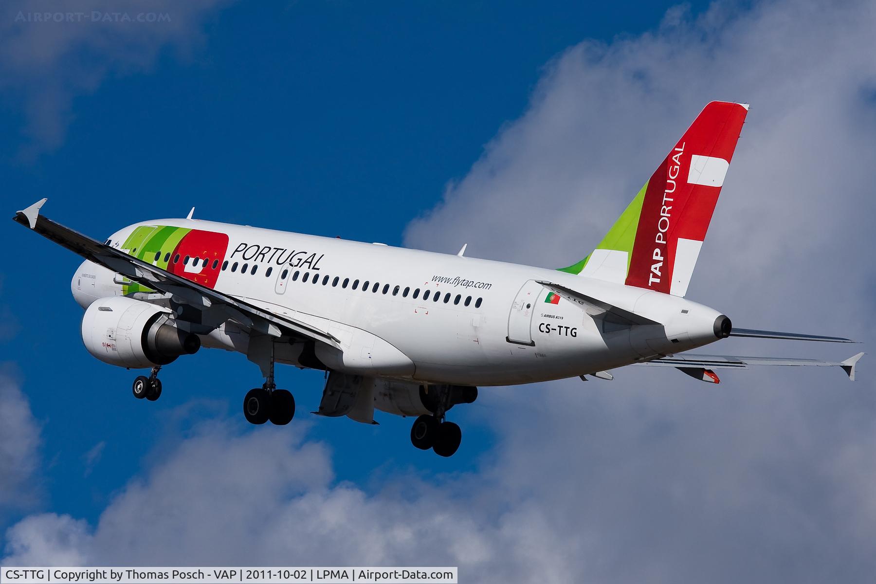 CS-TTG, 1998 Airbus A319-111 C/N 906, TAP Air Portugal