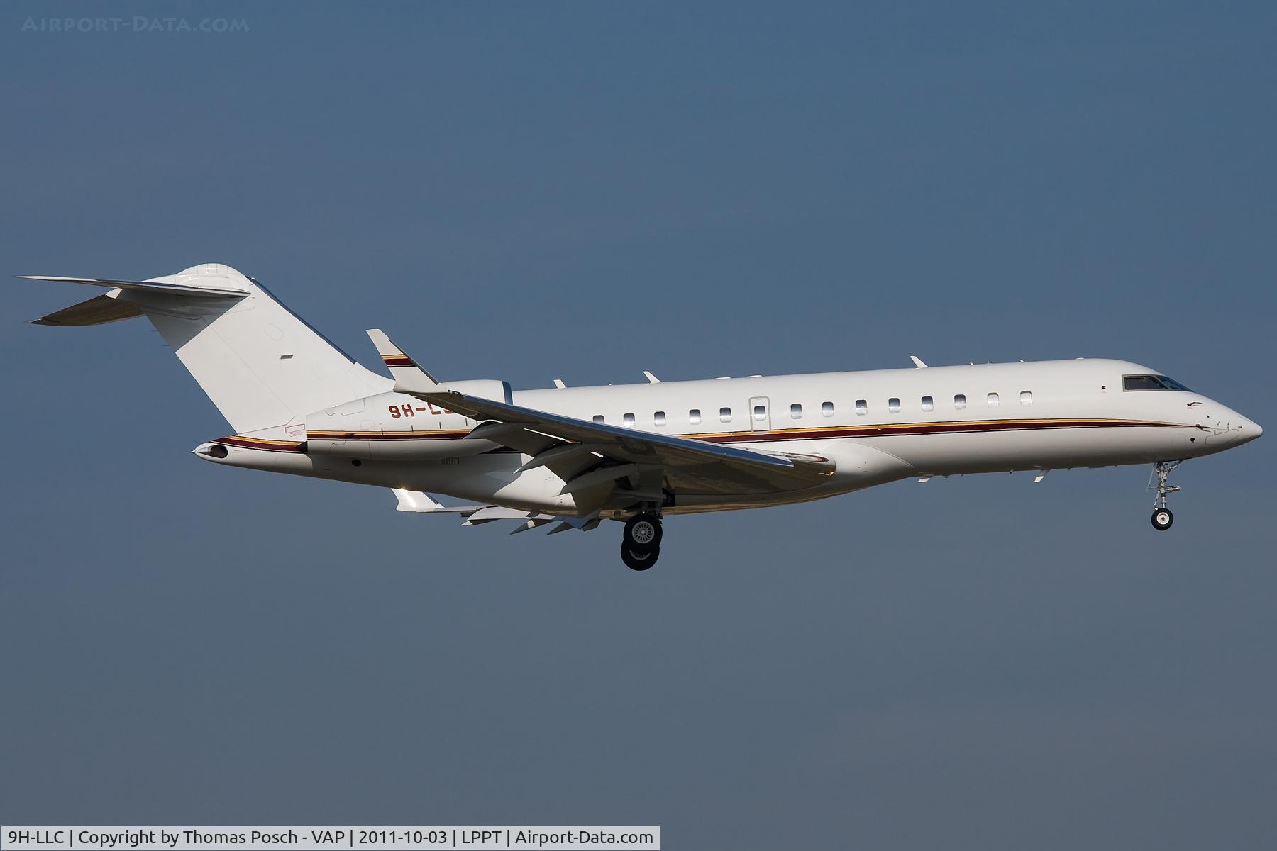 9H-LLC, 2001 Bombardier BD-700-1A10 Global Express C/N 9098, Carre Aviation