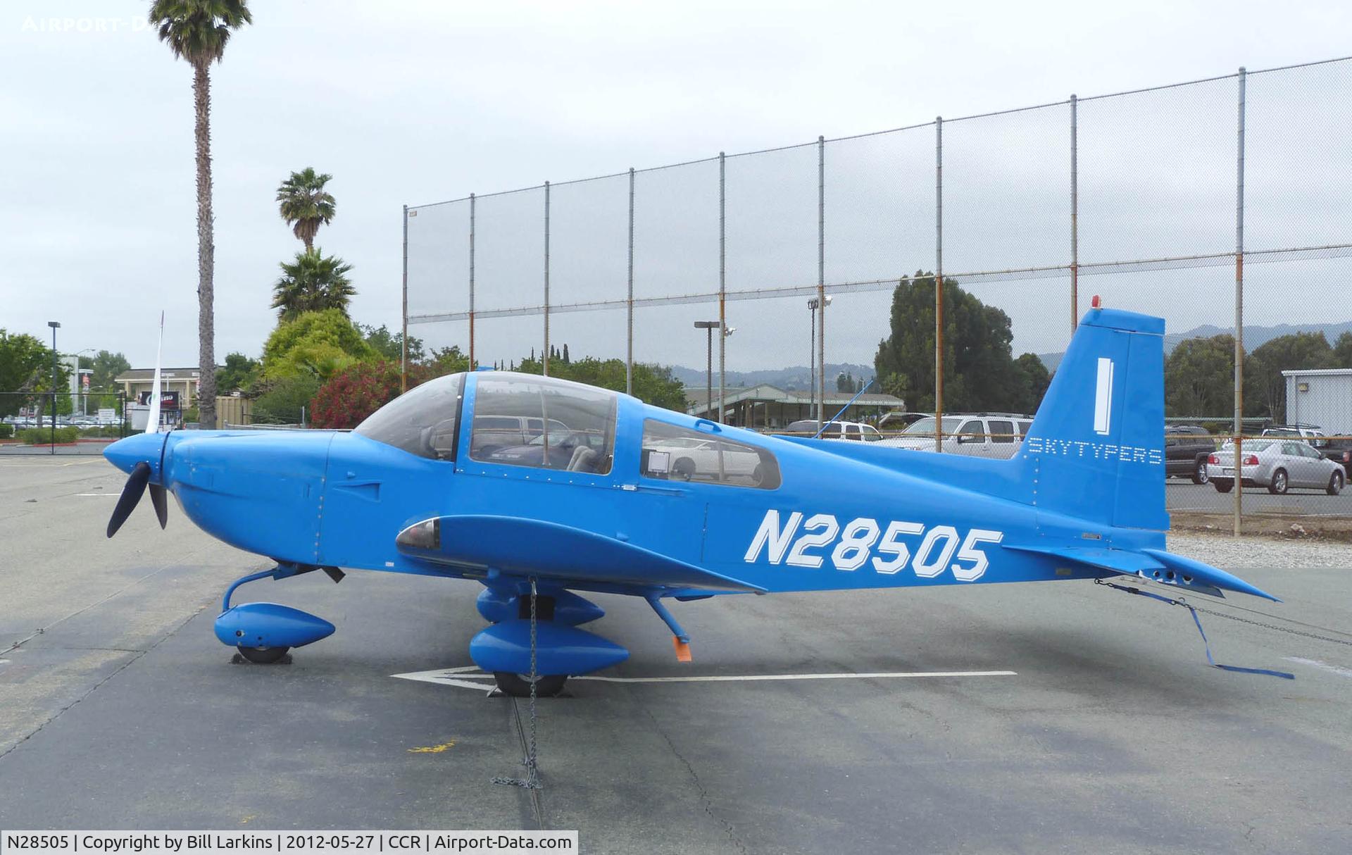 N28505, 1977 Grumman American AA-5B Tiger C/N AA5B0645, Three blade prop
