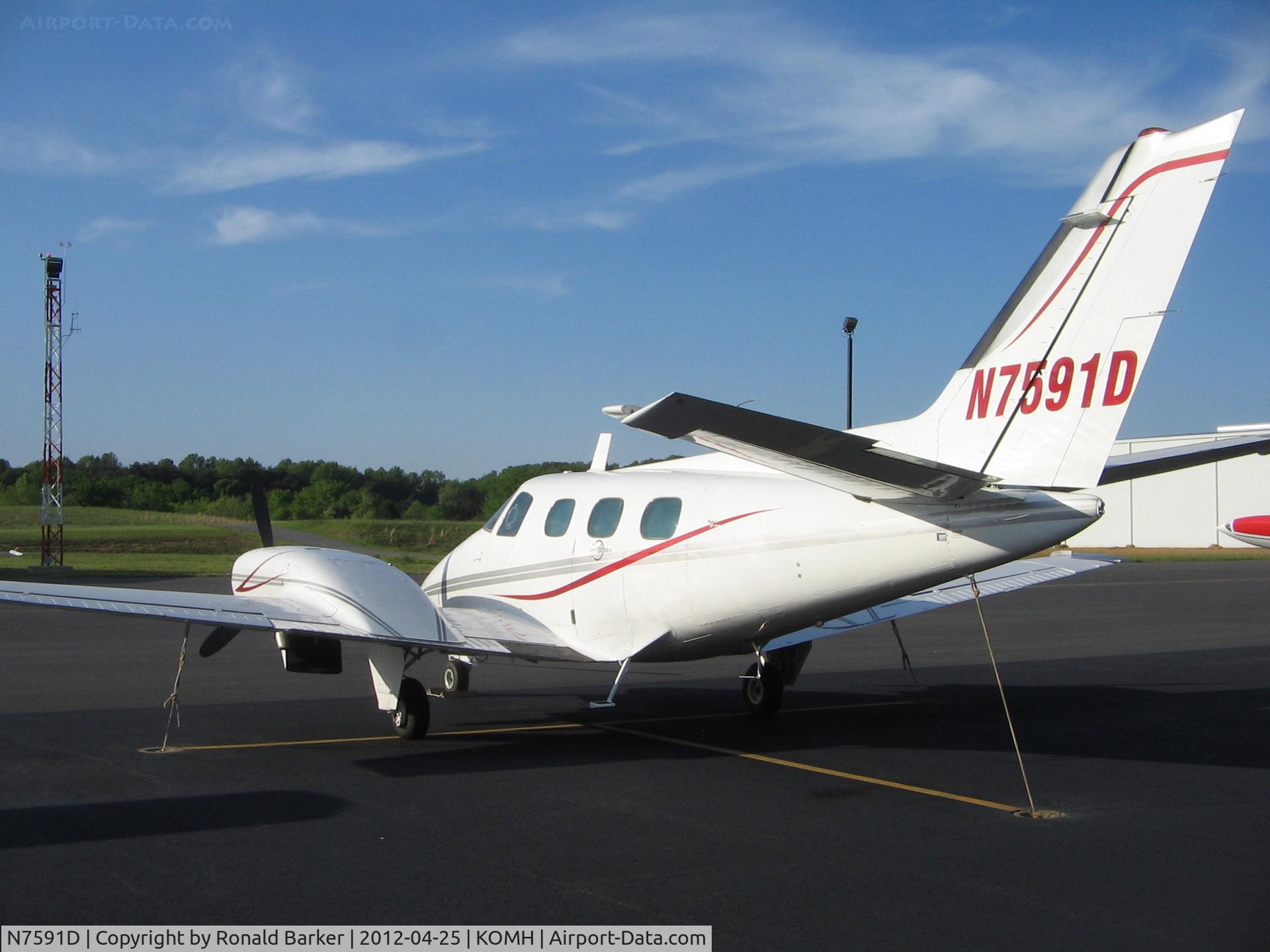 N7591D, 1971 Beech A60 Duke C/N P-171, Orange