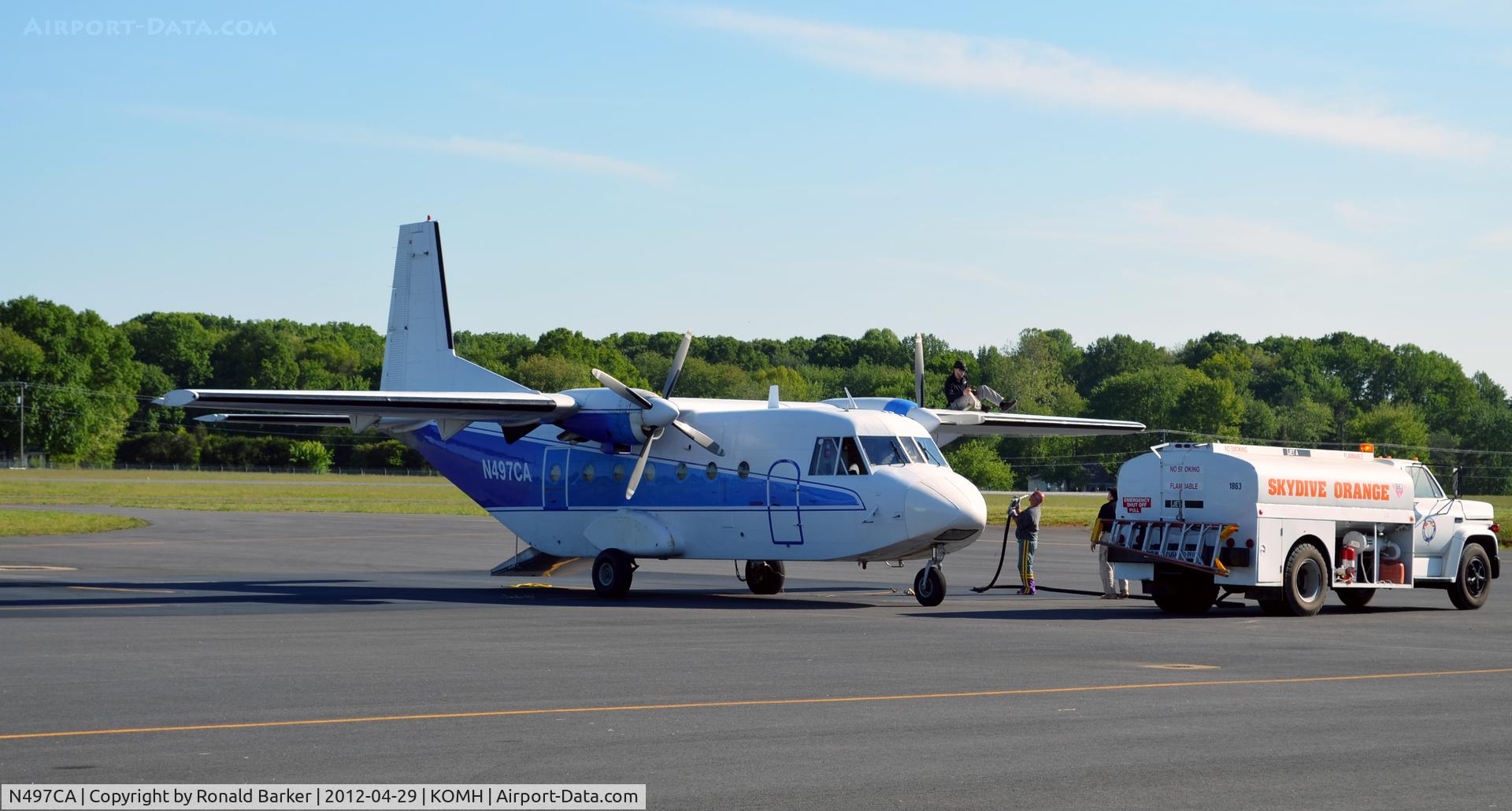 N497CA, 1983 CASA C-212-200 Aviocar C/N 291, Orange