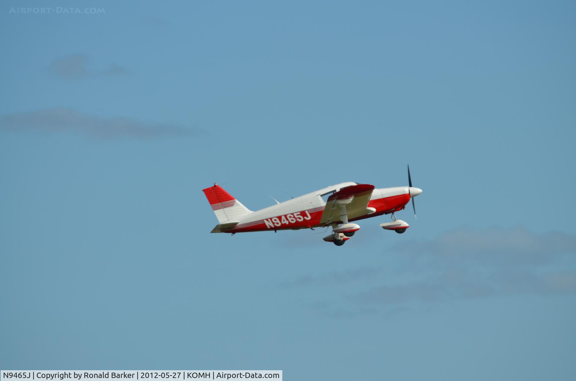 N9465J, 1966 Piper PA-28-180 C/N 28-3579, Takeoff Orange