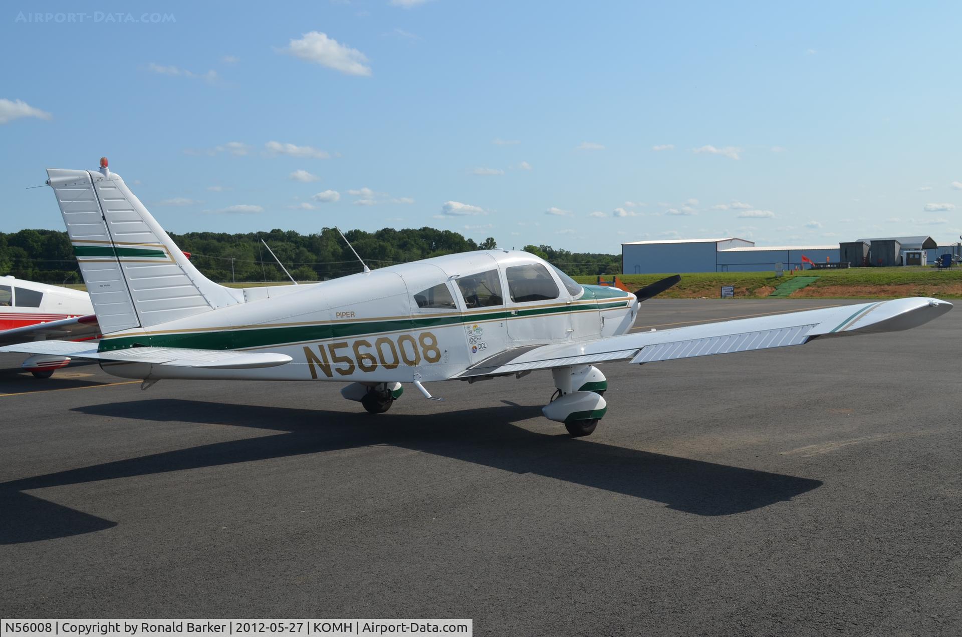 N56008, 1973 Piper PA-28-180 Cherokee C/N 28-7305517, Orange