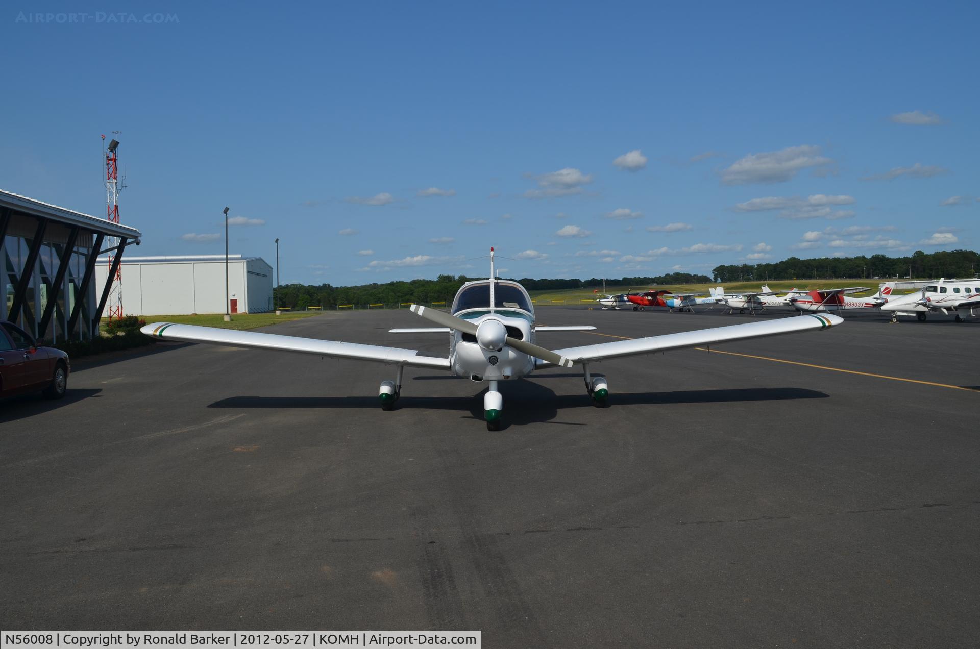 N56008, 1973 Piper PA-28-180 Cherokee C/N 28-7305517, Orange