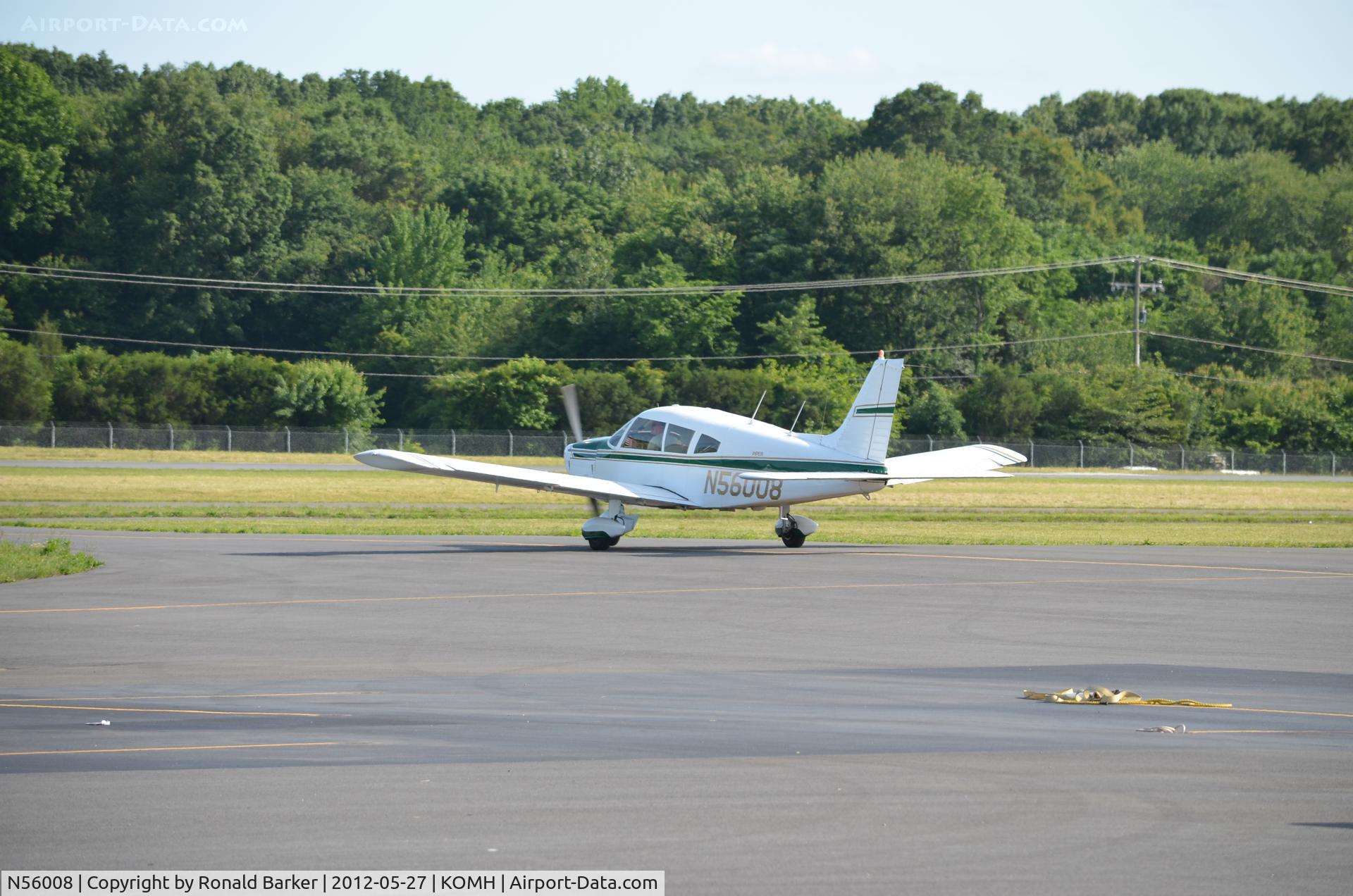N56008, 1973 Piper PA-28-180 Cherokee C/N 28-7305517, Orange