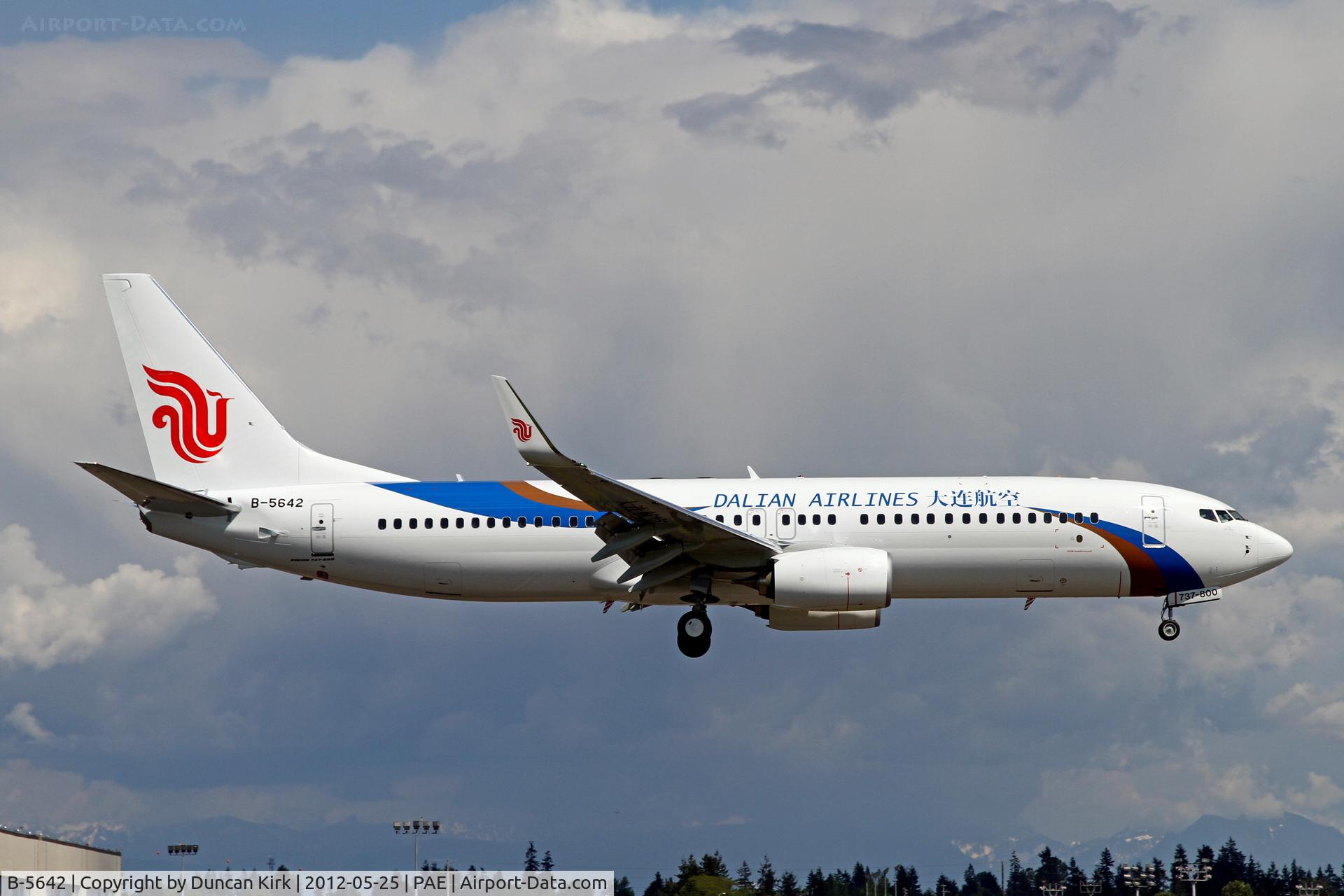 B-5642, 2012 Boeing 737-89L C/N 40017, Dalian Airlines is a new operator with majority ownership by Air China