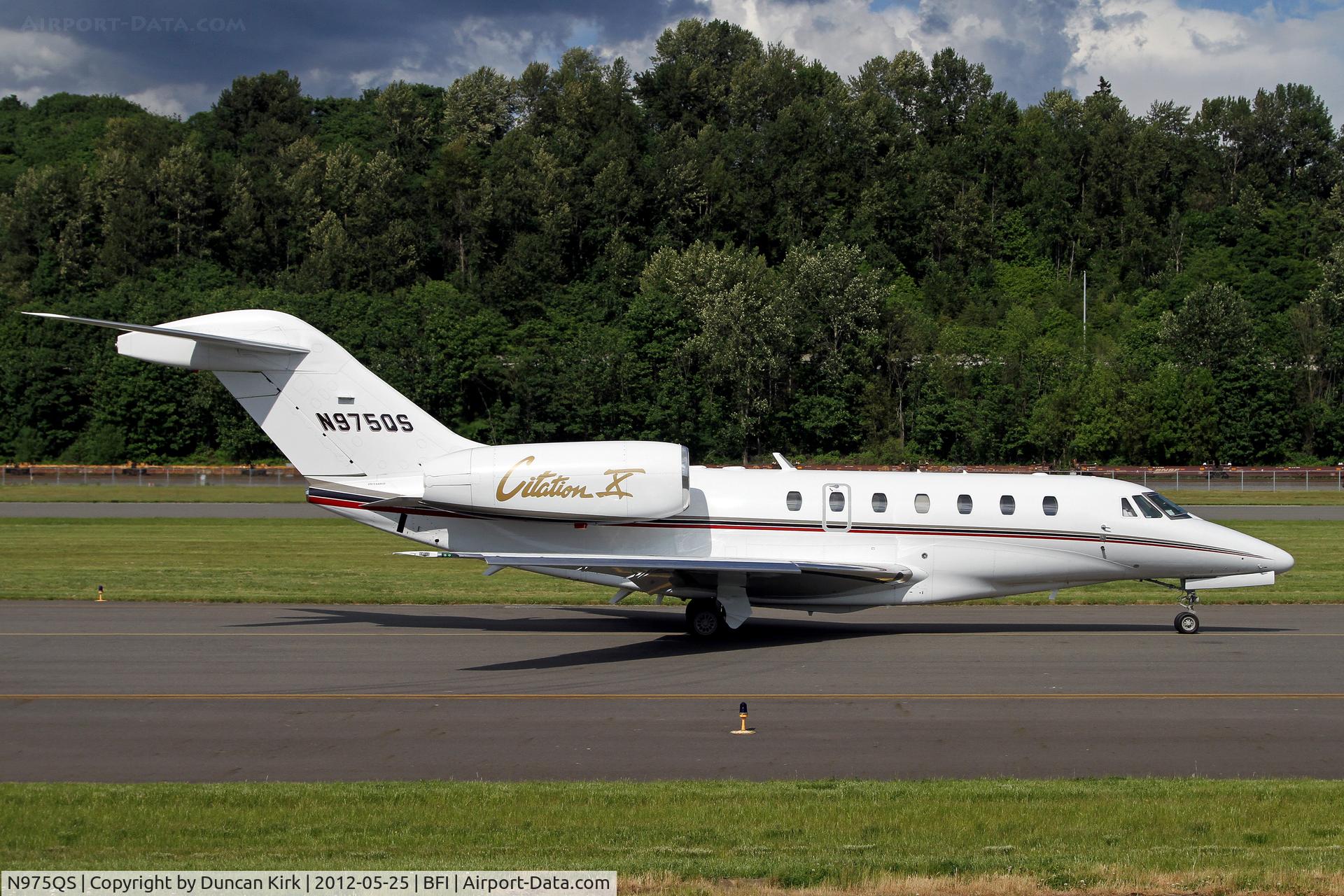 N975QS, 2002 Cessna 750 Citation X C/N 750-0175, Another NetJet visitor to BFI