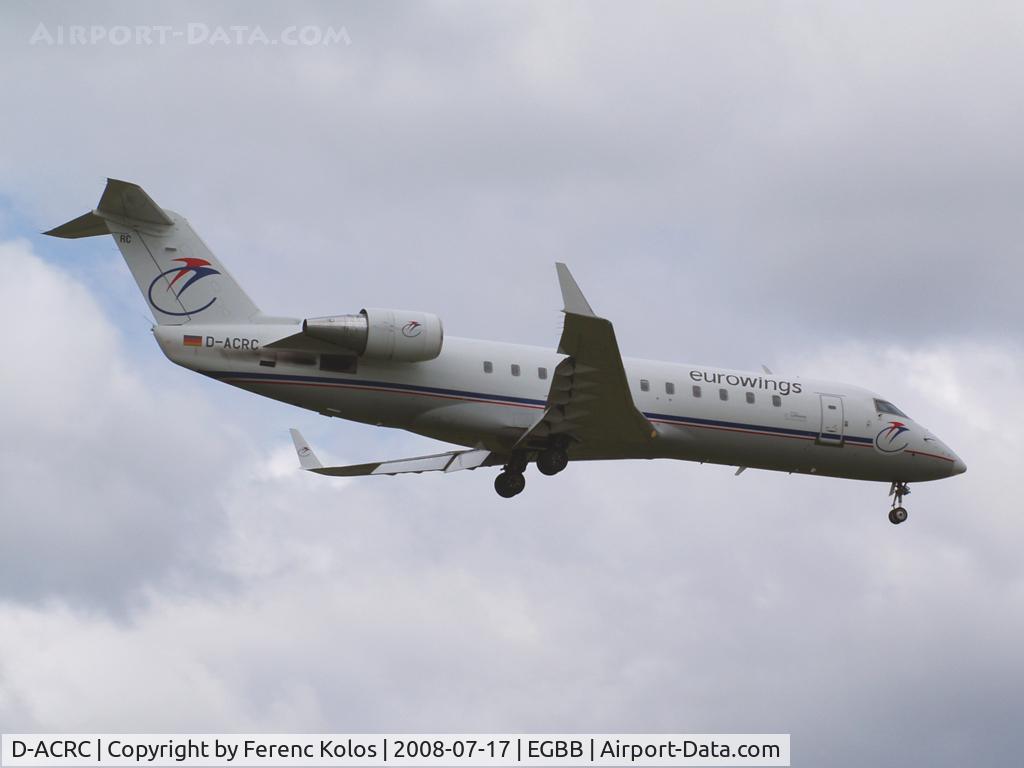 D-ACRC, 2001 Canadair CRJ-200ER (CL-600-2B19) C/N 7573, Birmingham