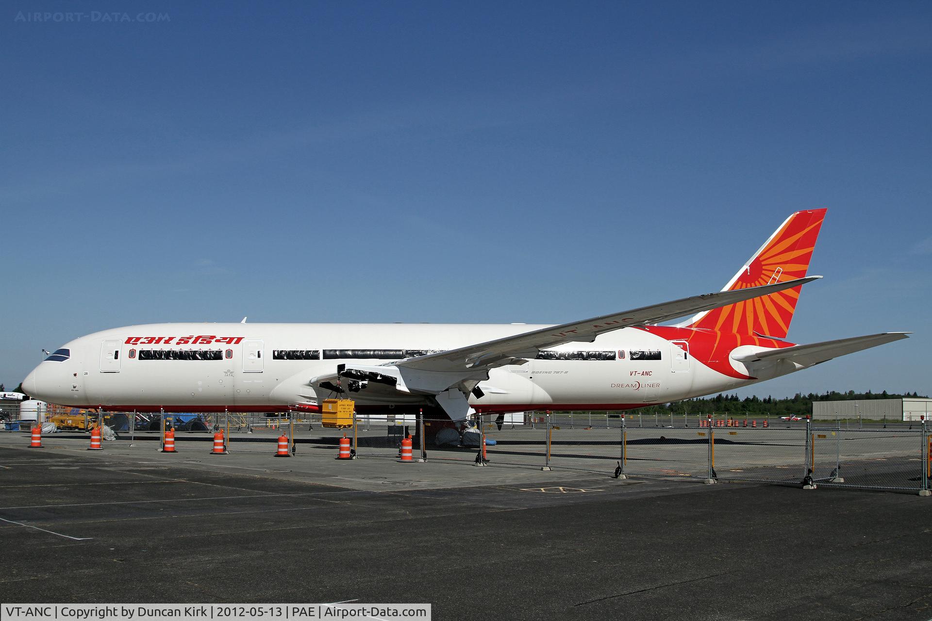 VT-ANC, 2010 Boeing 787-8 Dreamliner C/N 36279, Air India is taking delivery of a number of B.787's but not this one yet