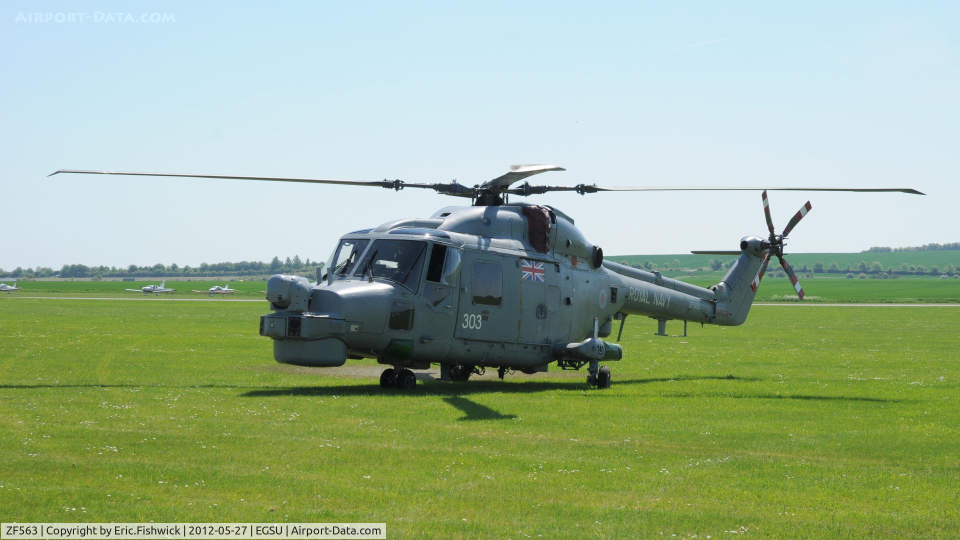 ZF563, 1988 Westland Lynx HMA.8SRU C/N 340, 3. ZF563 from 815 Naval Air Squadron RNAS Yeovilton - at IWM Duxford Jubilee Airshow, May 2012.