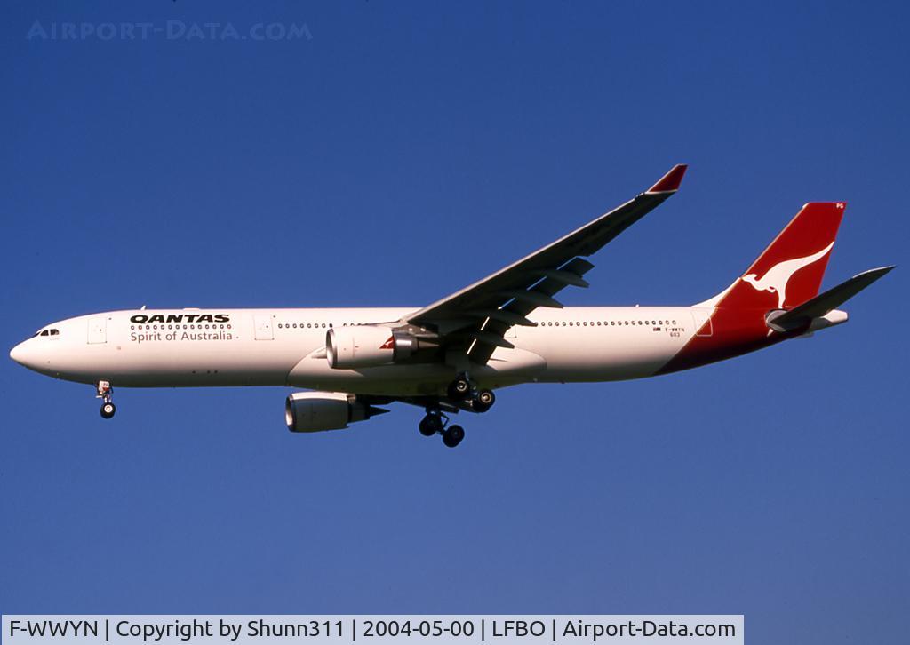 F-WWYN, 2004 Airbus A330-303 C/N 0603, C/n 0603 - To be VH-QPG