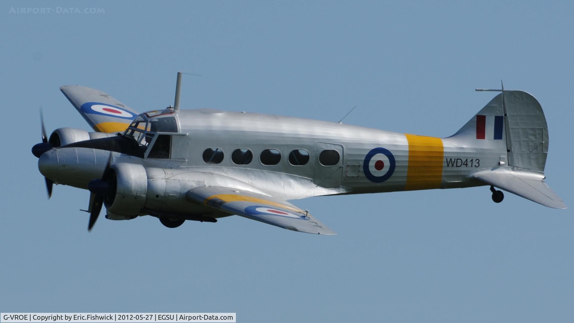 G-VROE, 1950 Avro 652A Anson T.21 C/N 3634, 4. G-VROE (The Classic Aircraft Trust) at IWM Duxford Jubilee Airshow, May 2012.