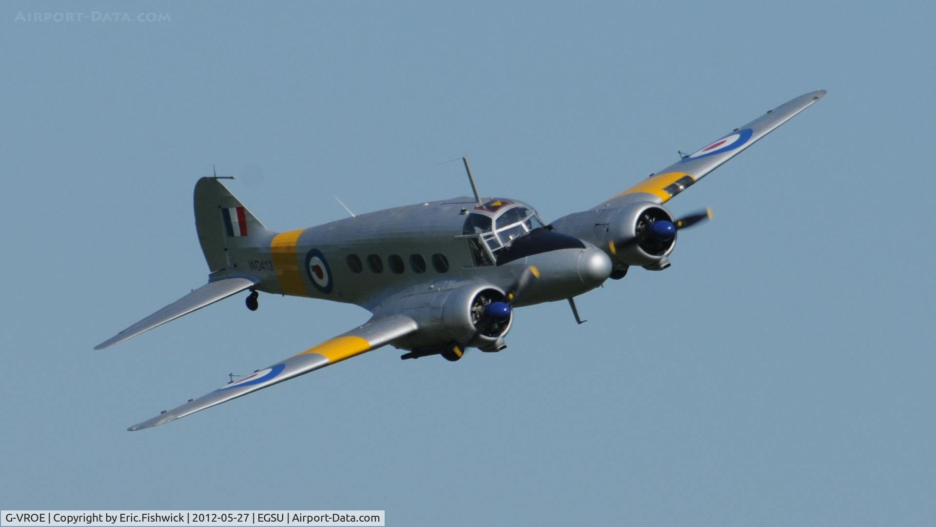 G-VROE, 1950 Avro 652A Anson T.21 C/N 3634, 43. G-VROE at IWM Duxford Jubilee Airshow, May 2012.