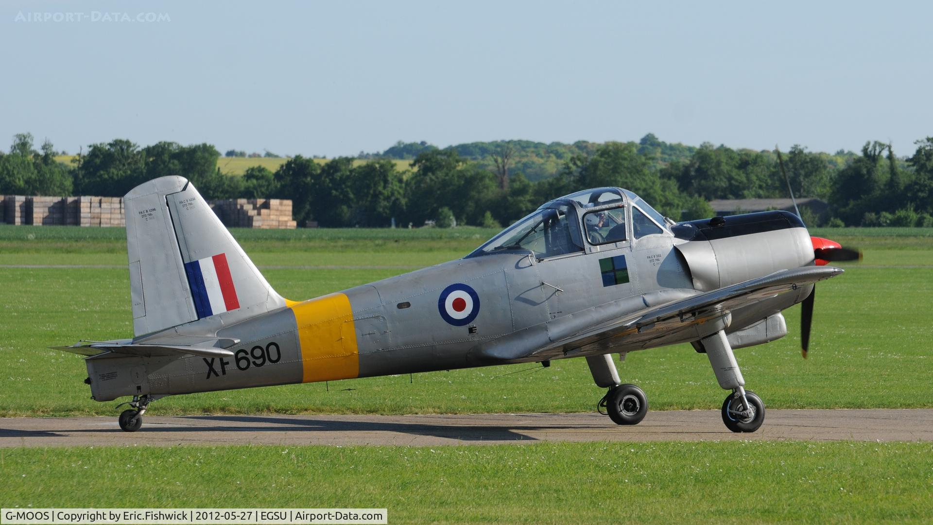 G-MOOS, 1955 Percival P-56 Provost T.1 C/N PAC/F/335, 2. XF690 at IWM Duxford Jubilee Airshow, May 2012.