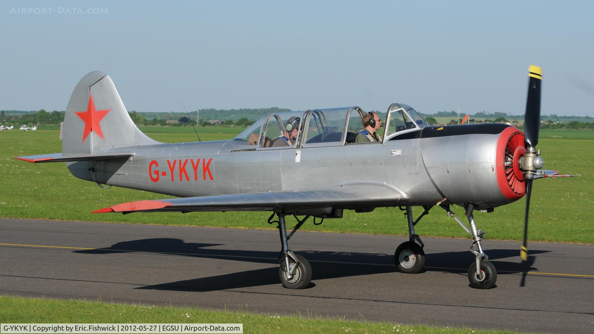 G-YKYK, 1998 Yakovlev (Aerostar) Yak-52 C/N 9812106, 2. G-YKYK at IWM Duxford Jubilee Airshow, May 2012.