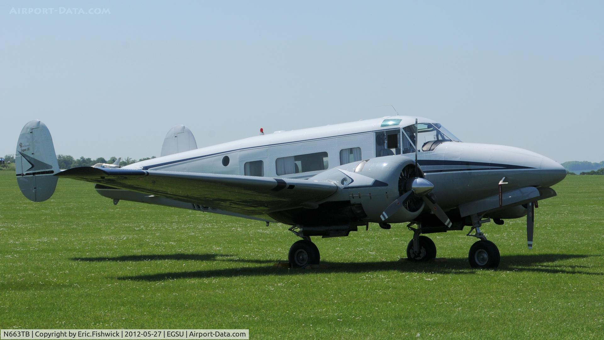 N663TB, 1964 Beech H-18 Tri-Gear C/N BA-663, 3. N663TB at IWM Duxford Jubilee Airshow, May 2012.