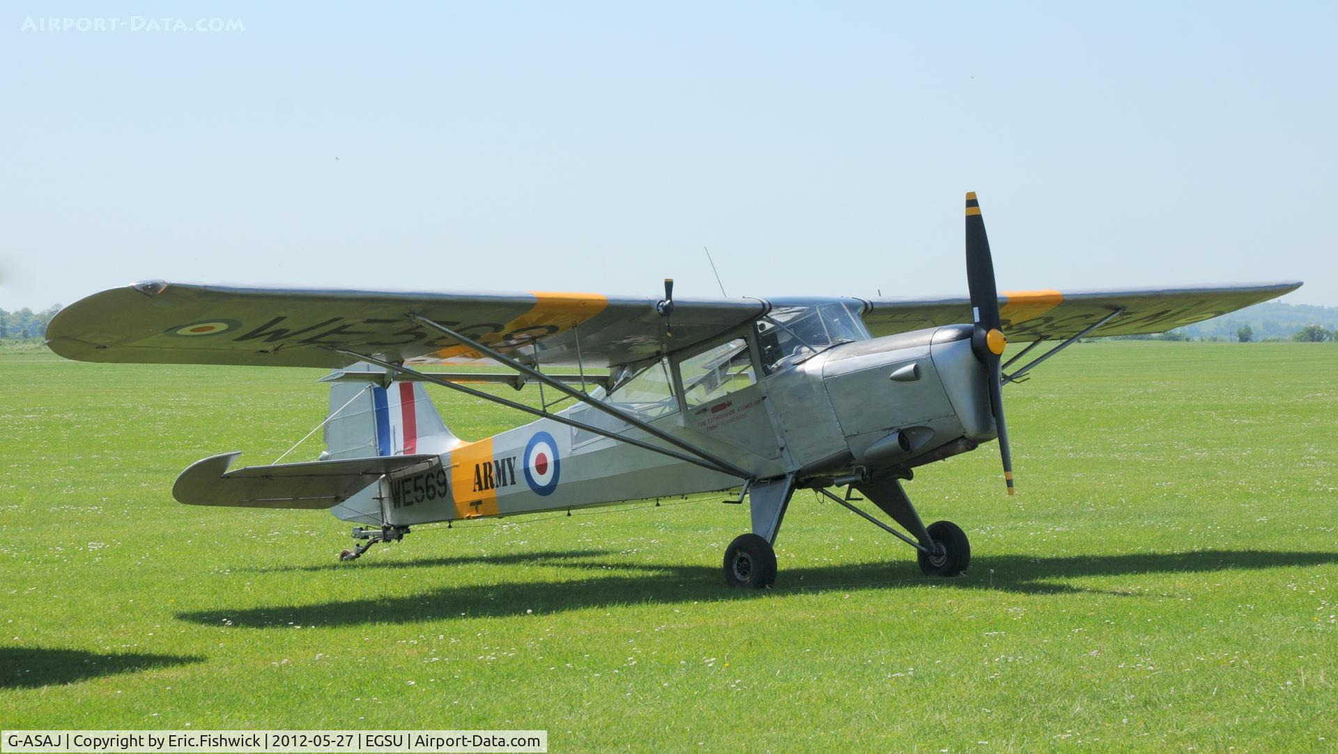 G-ASAJ, 1962 Beagle A-61 Terrier 2 C/N B.605, 3. WE569 at IWM Duxford Jubilee Airshow, May 2012.