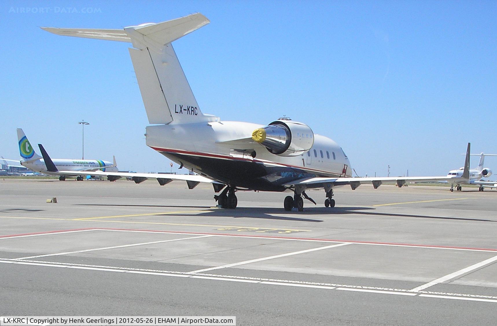 LX-KRC, 2005 Bombardier Challenger 604 (CL-600-2B16) C/N 5577, Challenger at KLM Jet Center