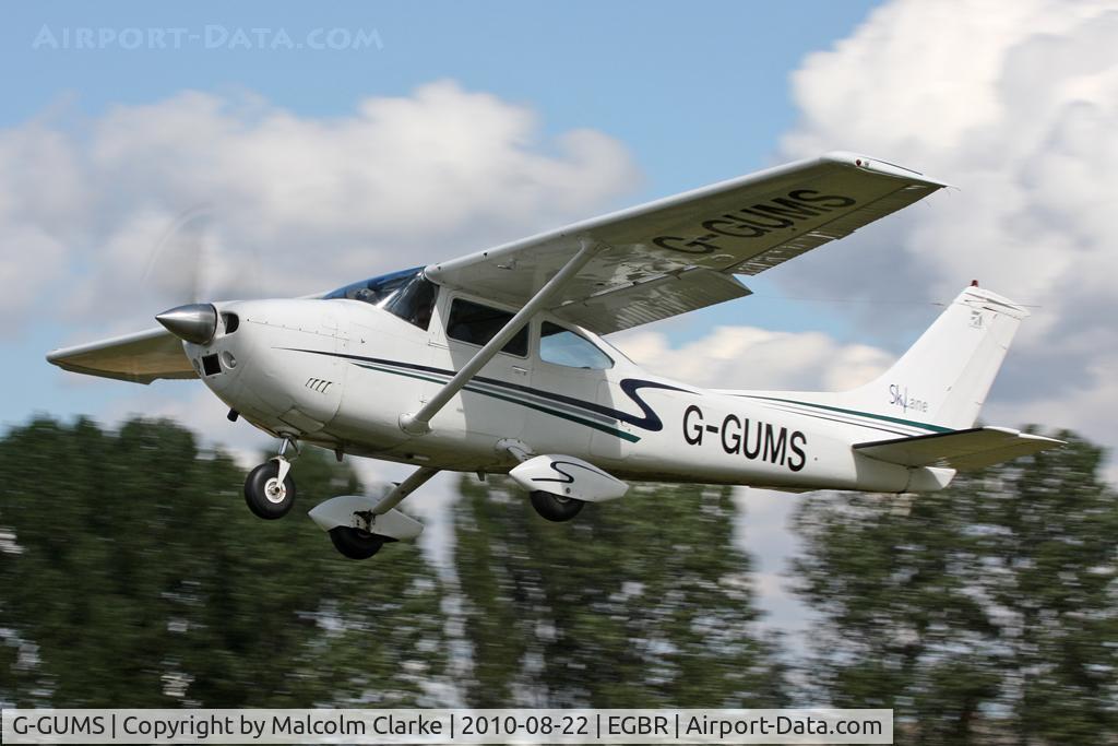 G-GUMS, 1973 Cessna 182P Skylane C/N 182-61643, Cessna 182P, Breighton Airfield, August 2010.
