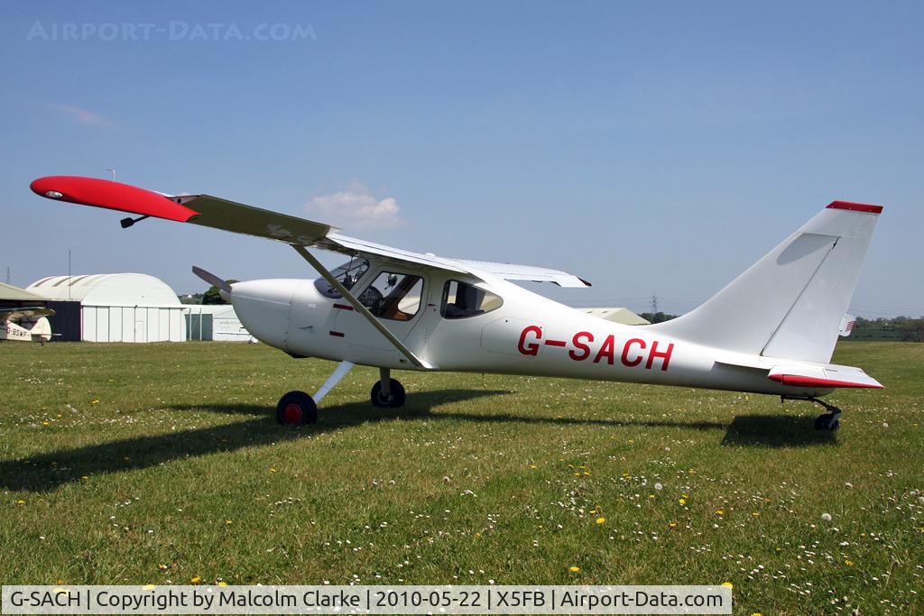 G-SACH, 2002 Stoddard-Hamilton Glastar C/N PFA 295-13088, Glastar, Fishburn Airfield, May 2010.