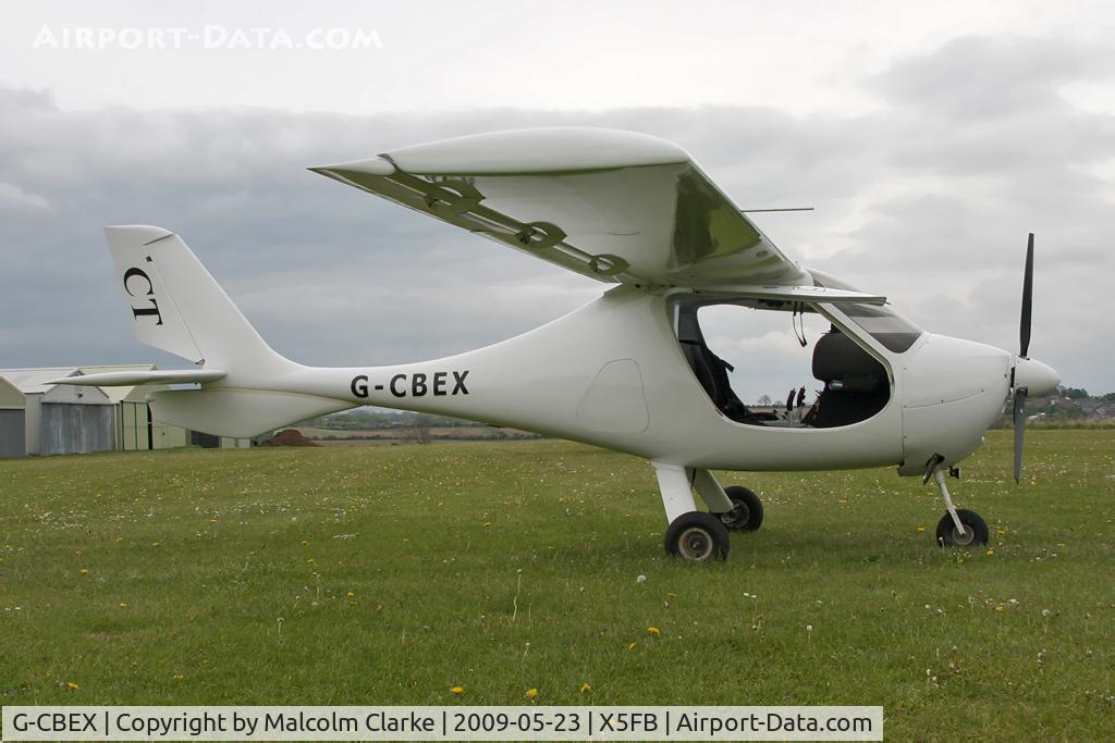 G-CBEX, 2001 Flight Design CT2K C/N 01.08.01.23, Flight Design CT2K, Fishburn Airfield, May 2009.