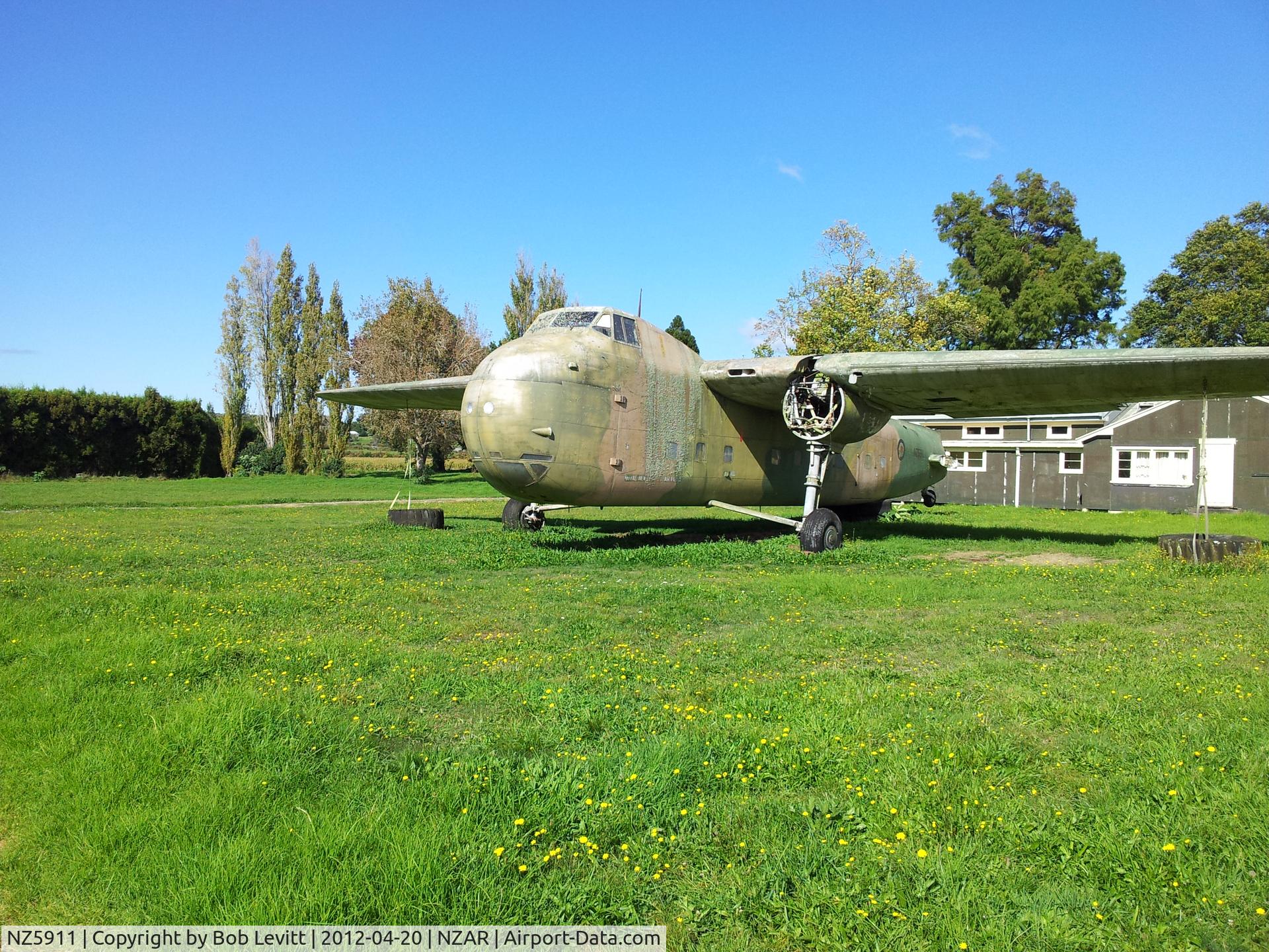NZ5911, Bristol 170 Freighter Mk.31M C/N 13135, NZ5911- Taken at Armore Airport, New Zealand
April 2012.