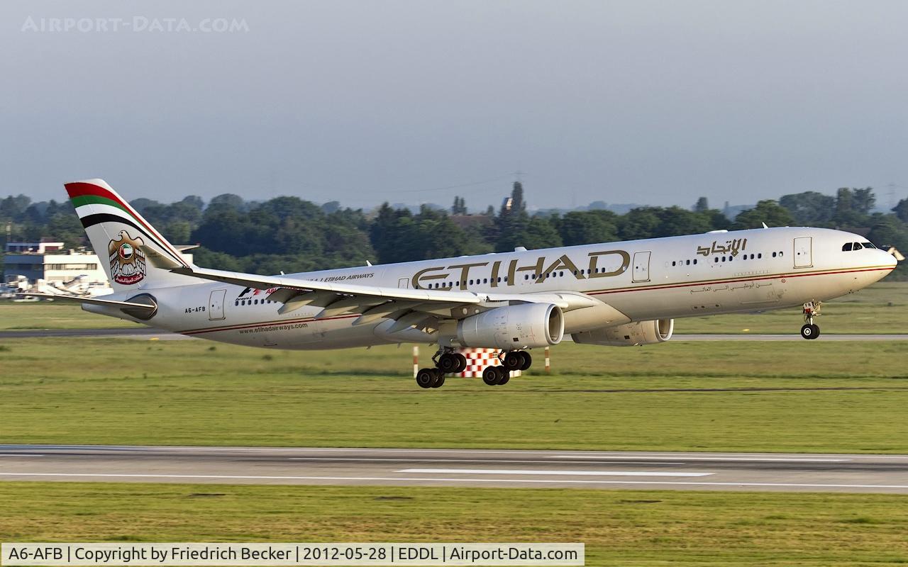 A6-AFB, 2009 Airbus A330-343X C/N 1081, moments prior touchdown