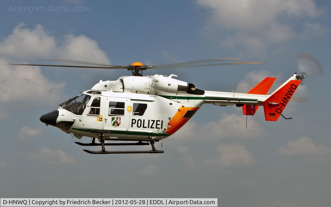 D-HNWQ, 2004 Eurocopter-Kawasaki BK-117C-1 C/N 7554, hovering in front of the spectators platform