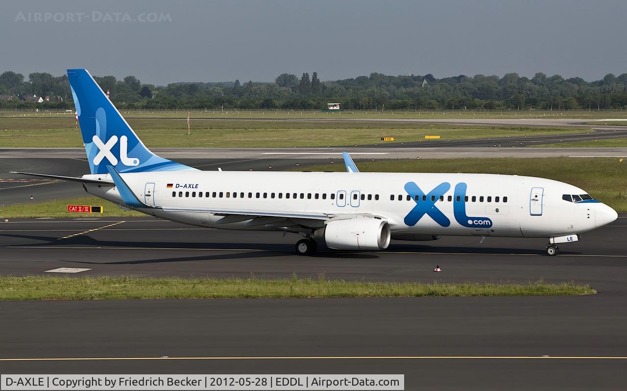 D-AXLE, 2007 Boeing 737-8Q8 C/N 30724, taxying to the active