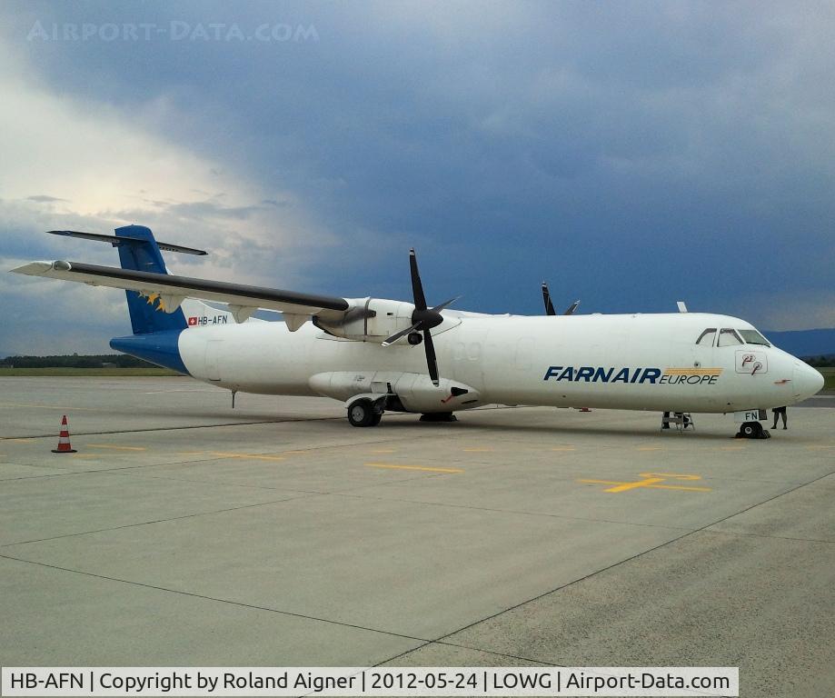 HB-AFN, 1994 ATR 72-201 C/N 389, Cargo to BHX