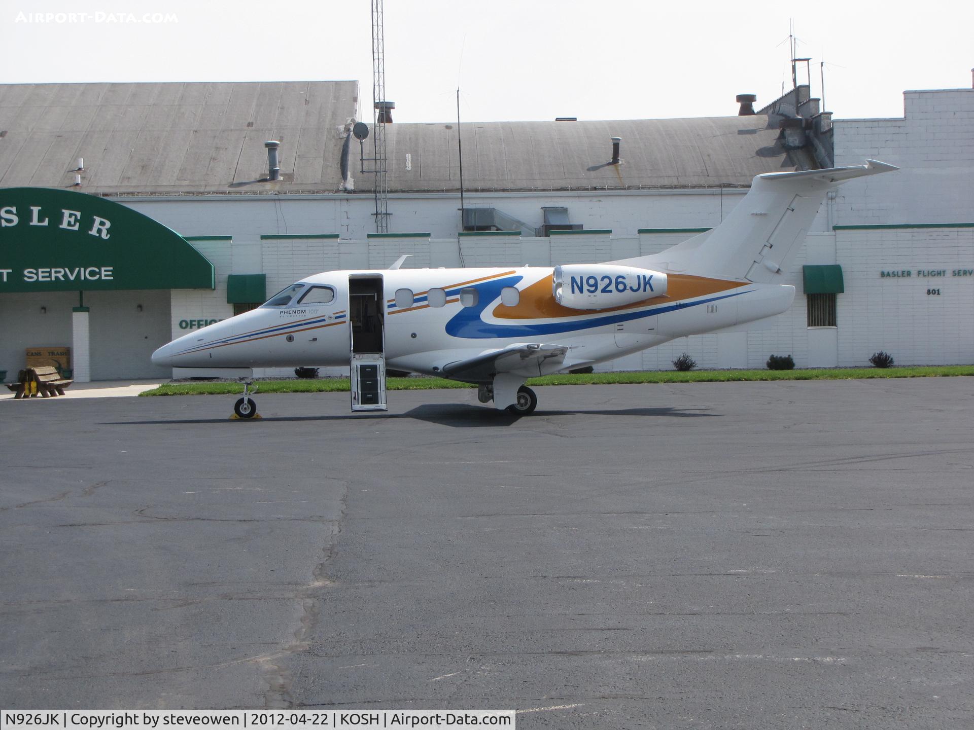 N926JK, 2009 Embraer EMB-500 Phenom 100 C/N 50000107, Phenom 100
