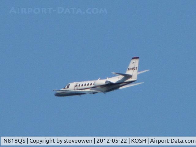 N818QS, 2007 Cessna 560 C/N 560-0778, leaving Oshkosh