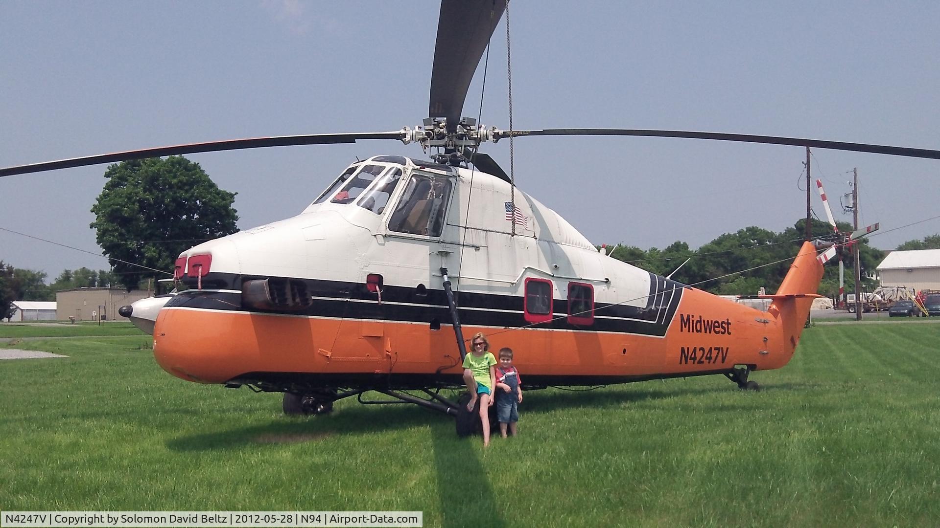 N4247V, Sikorsky S-58JT C/N 58-1547, Sitting at Carlisle Airport(N94) in Cumberland County PA.