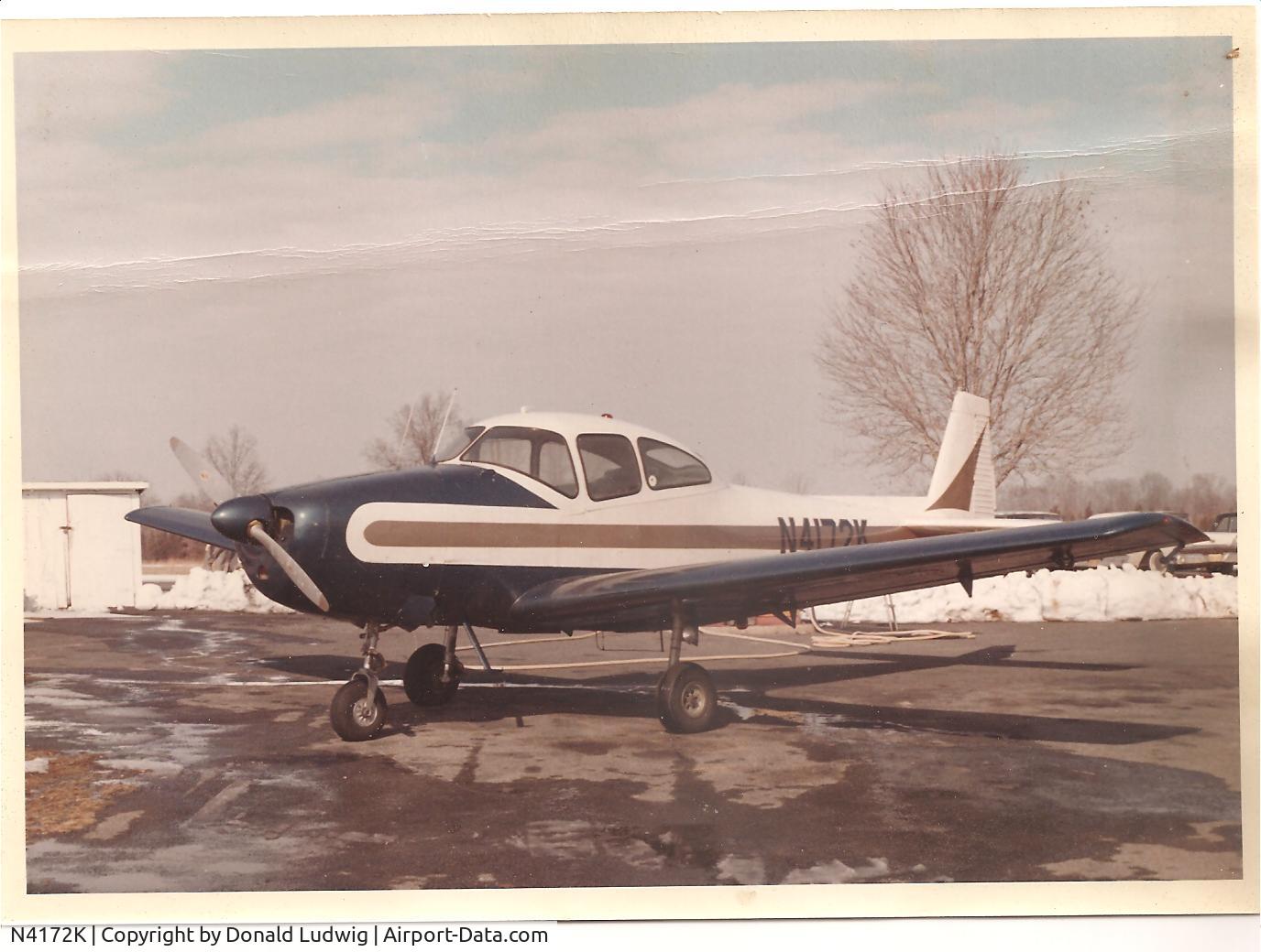 N4172K, 1948 North American Navion (NA-145) C/N NAV-4-1172, Donald Ludwig's navion @ Spring valley airport in 1964.