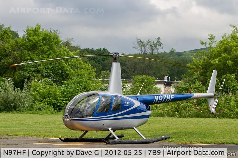 N97HF, 2003 Robinson R44 II C/N 10067, Parked at Ellington, CT