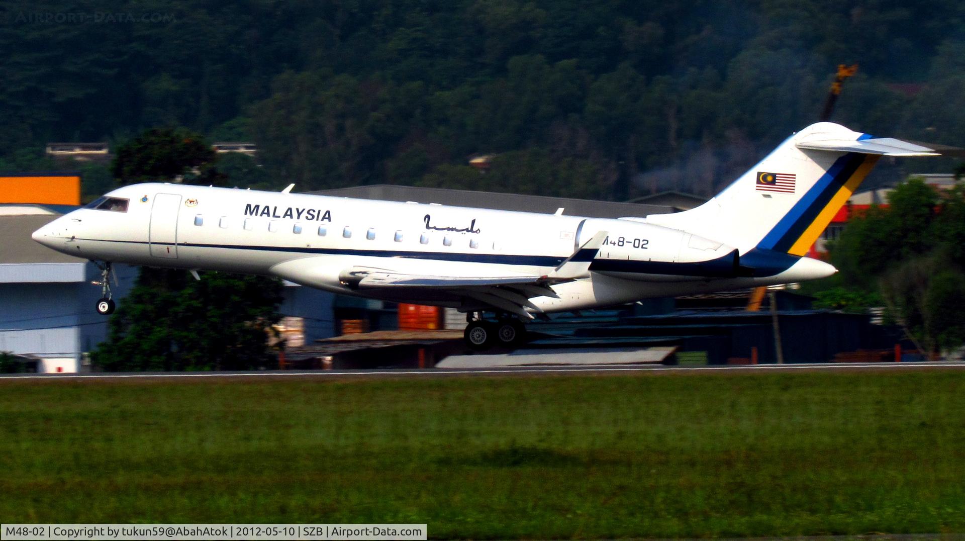 M48-02, 2001 Bombardier BD-700-1A10 Global Express C/N 9096, Royal Malaysian Air Force