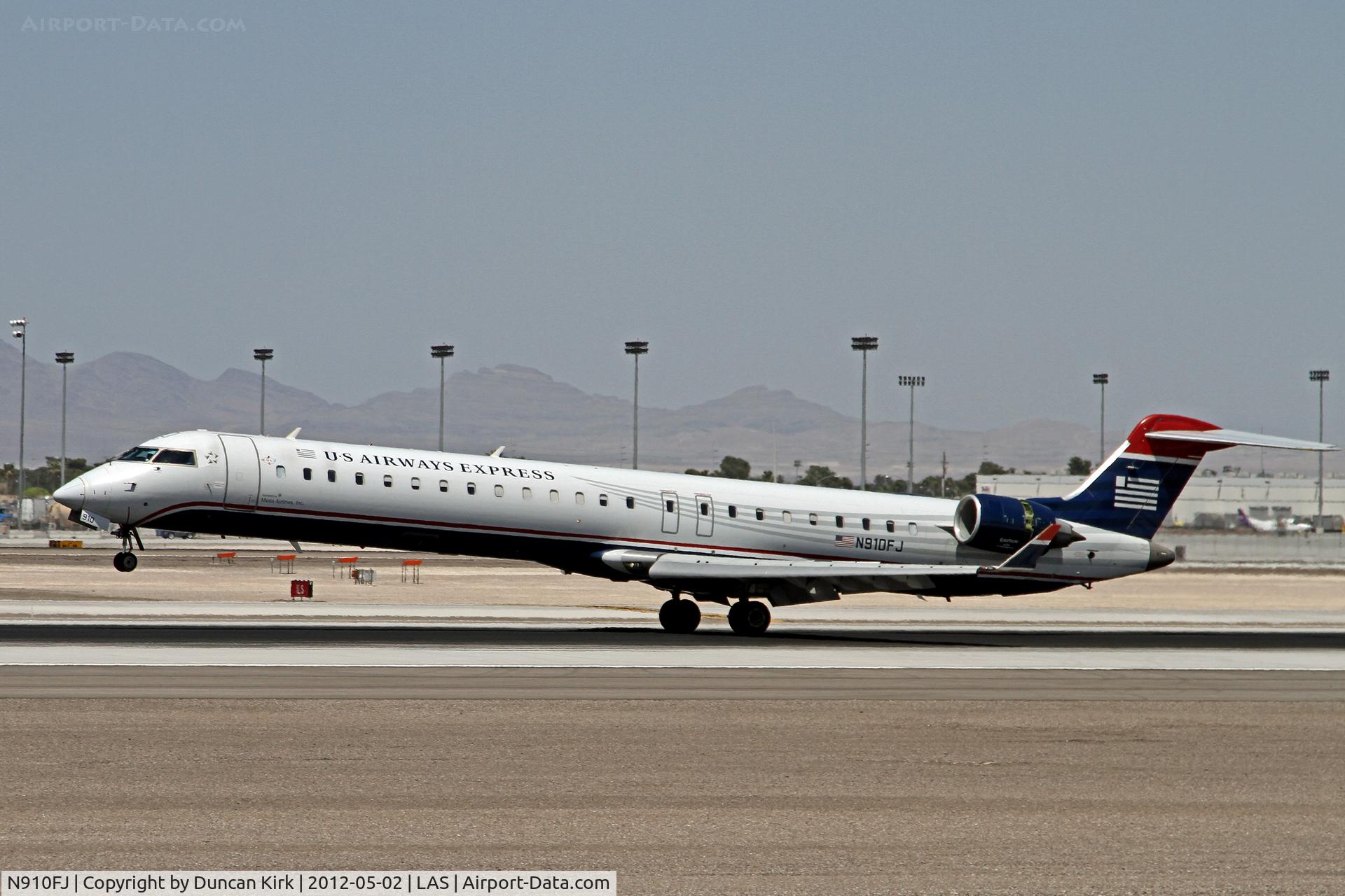 N910FJ, 2003 Bombardier CRJ-900ER (CL-600-2D24) C/N 15010, US Airways Phoenix arrival