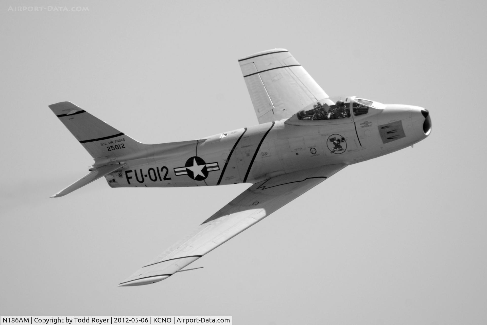 N186AM, 1952 North American F-86F Sabre C/N 191-708, 2012 Chino Airshow